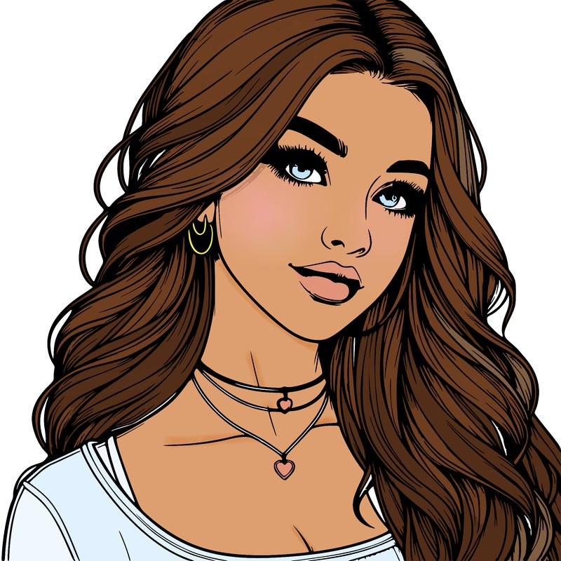 detailed realistic girl