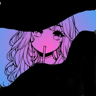 realistic girl drink a boba