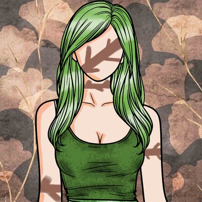 girl in tanktop realistic