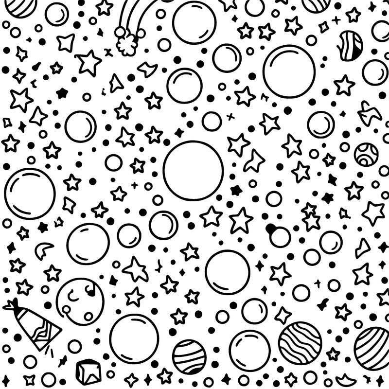 background of small stars and small circle