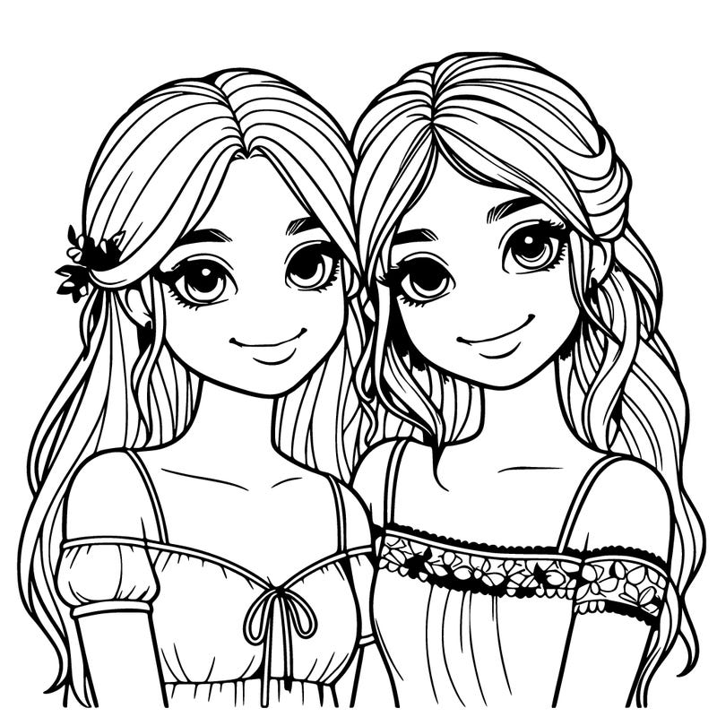two realistic girl best friends