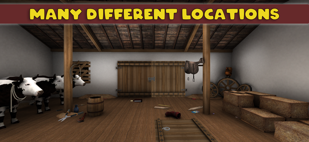 Can you escape 3D - A realistic 3D barn interior level in an escape room game