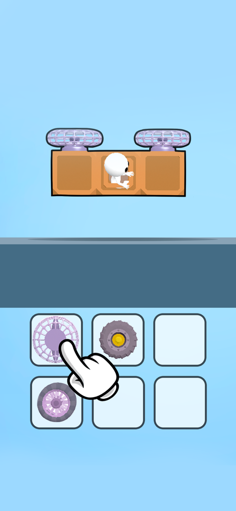 Ride Master: Car Builder Game - Interfaz que muestra la selección de piezas de vehículos y la construcción de coches en Ride Master