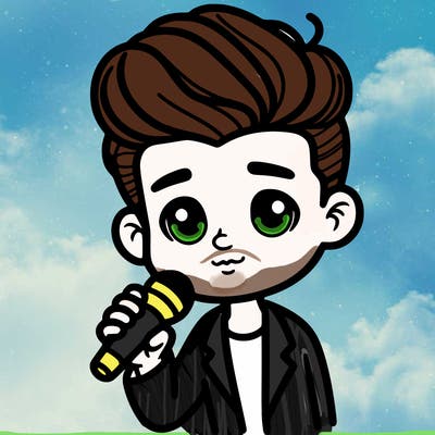 boy singer with short hair