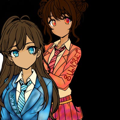 anime girls teenagers