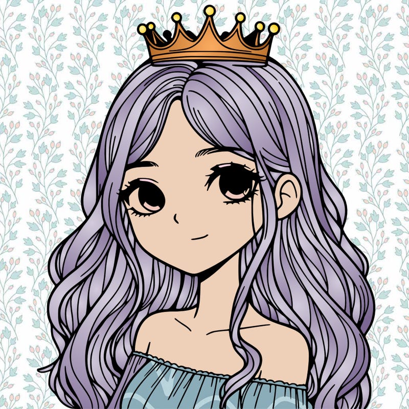 realistic girl with crown