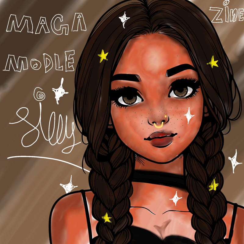 realistic girl with braids