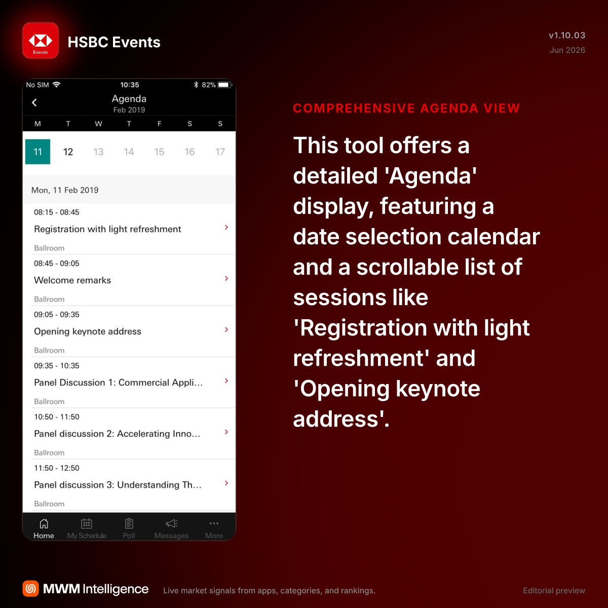HSBC Events - Finance App | MWM