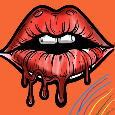 lips that look realistic and drip