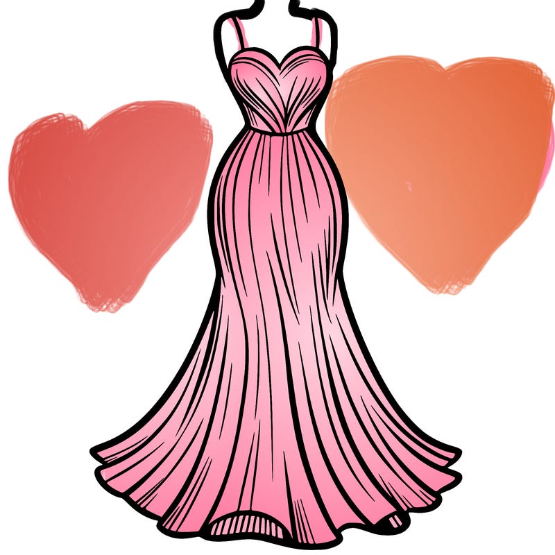 attractive long fashion dress