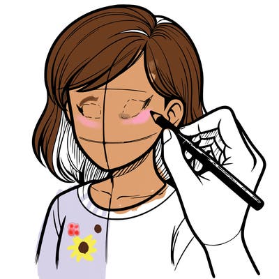 drawing a realistic person