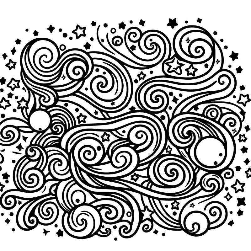 galaxy full of swirling stars