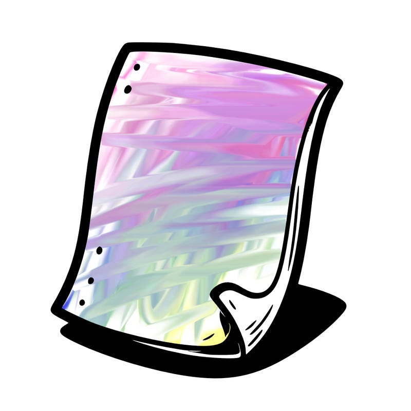 just a blank white paper, please.