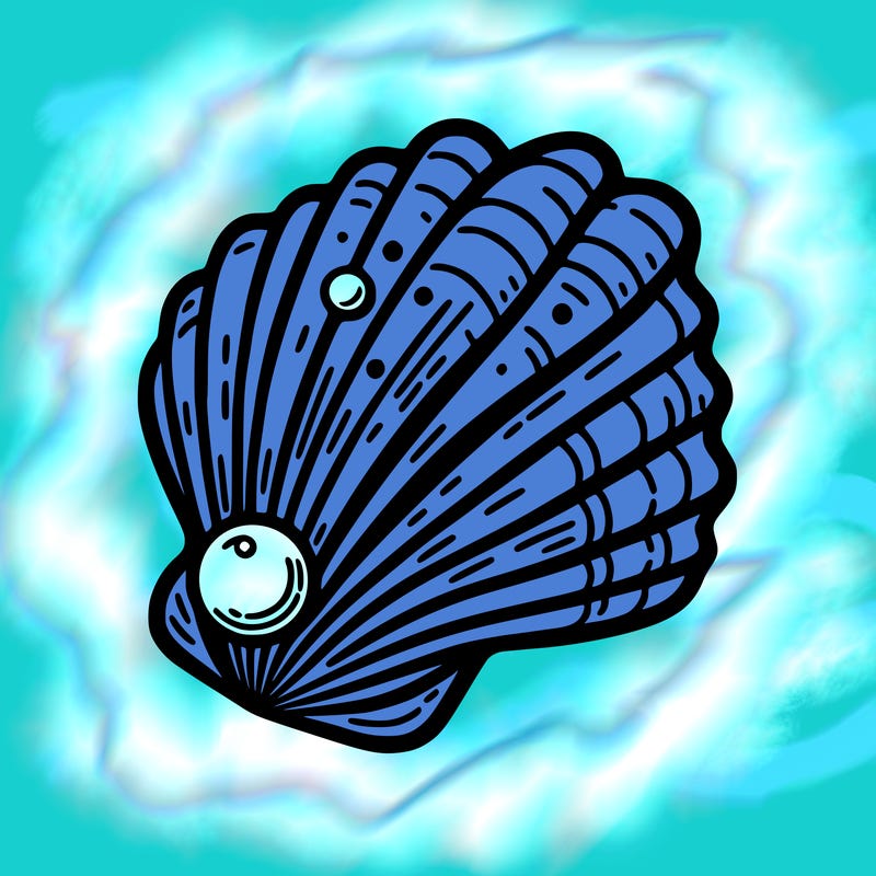 sea shell with pearl