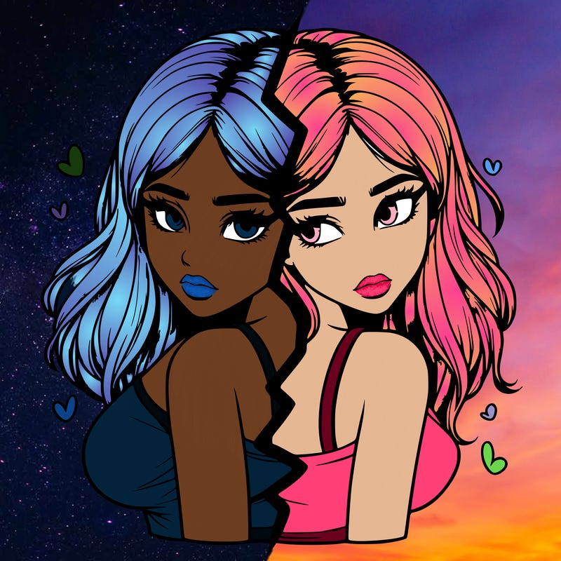 realistic girl split