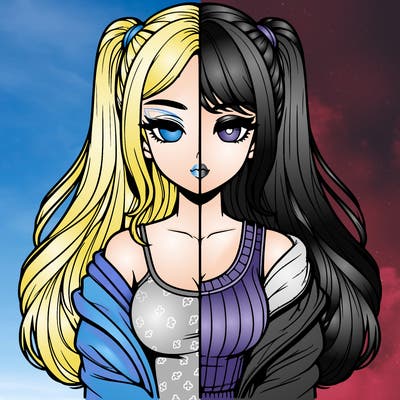 realistic girl split