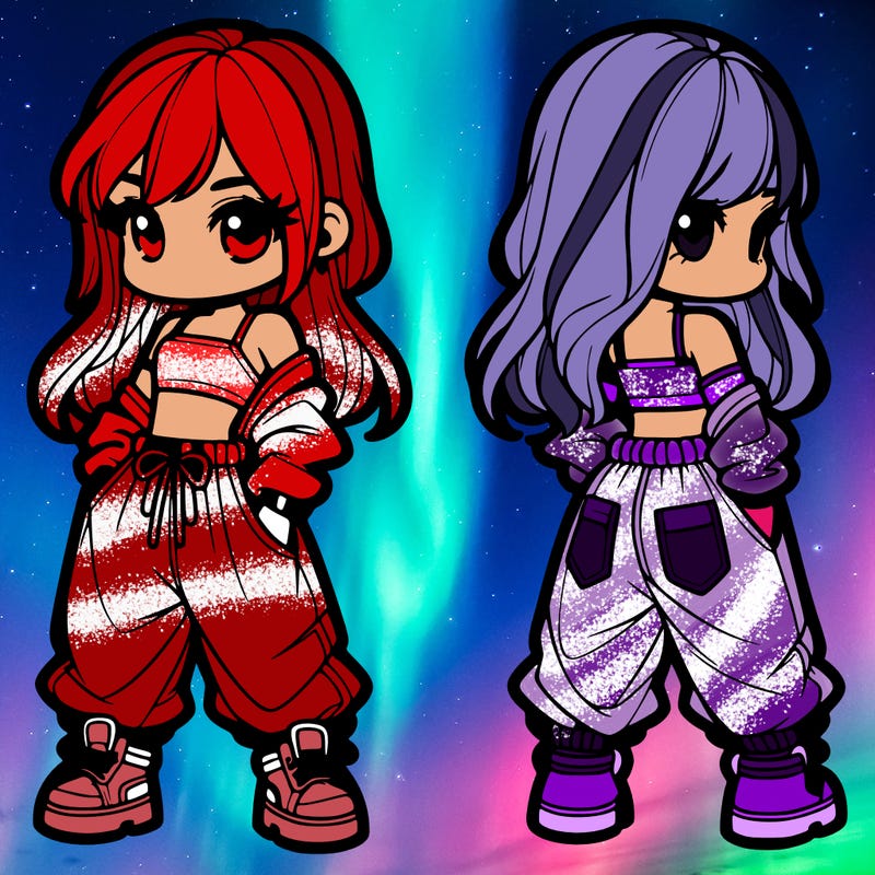 girl in crop top and baggy pants