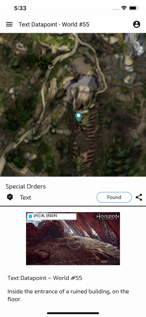 MapGenie: HZD Map - Reference App | MWM