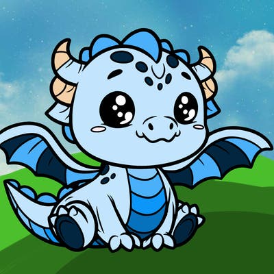 cute little baby dragon