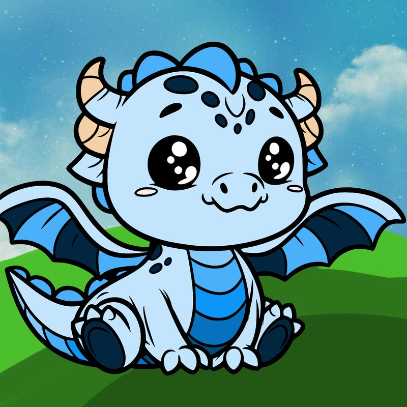 cute little baby dragon