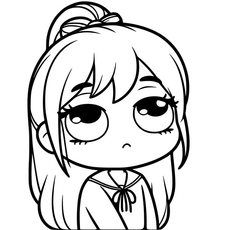 girl with eyes rolling