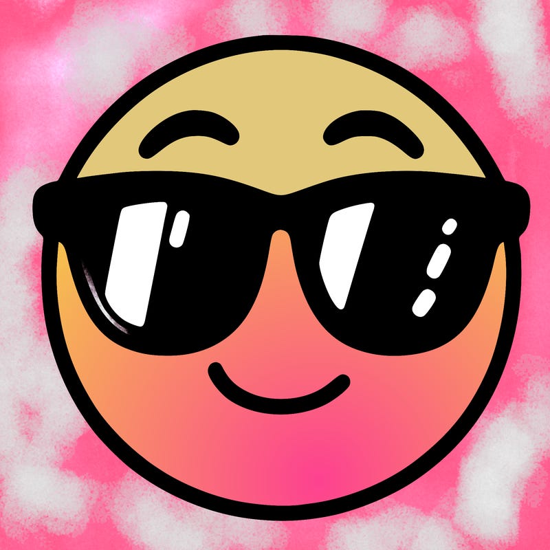 emoji with sunglasses