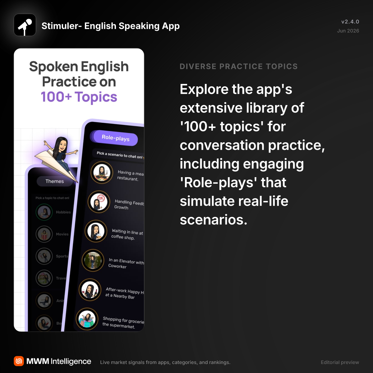 Stimuler- English Speaking App - Education App | MWM
