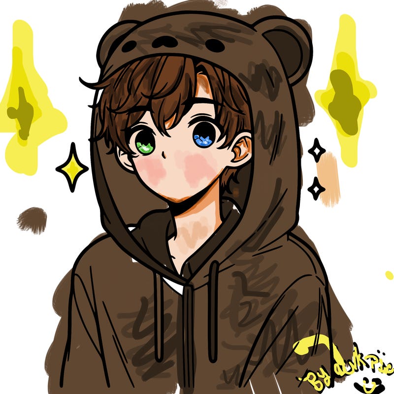 a 17 year old boy in a cute animal hoodie