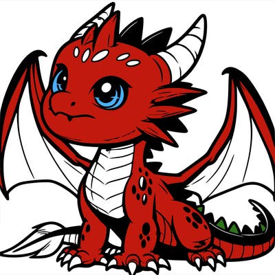 fierce baby night dragon