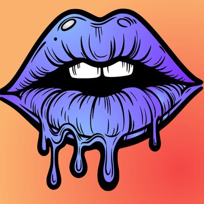 lips that look realistic and drip