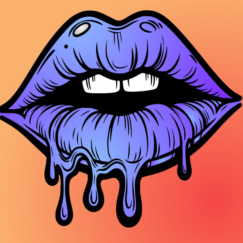 lips that look realistic and drip