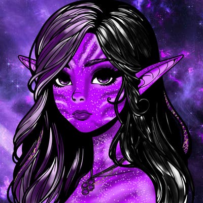 elf girl realistic dark fantasy