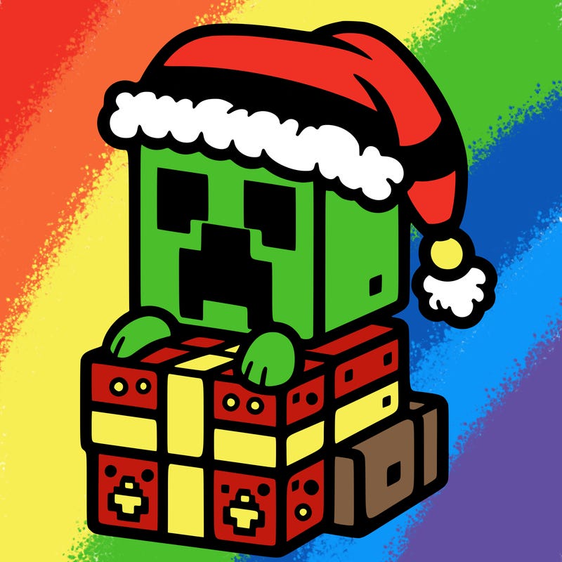 christmas minecraft creeper