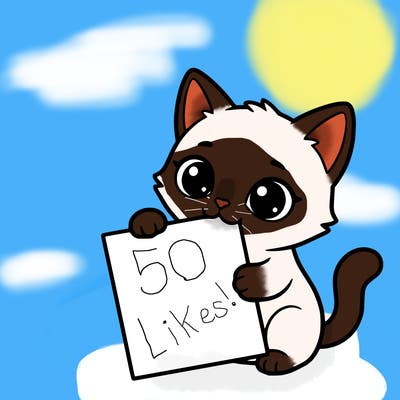 a small cat with a blank sheet of paper in its hand. the cat is sooooooo cute!