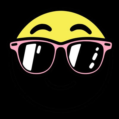 emoji with sunglasses