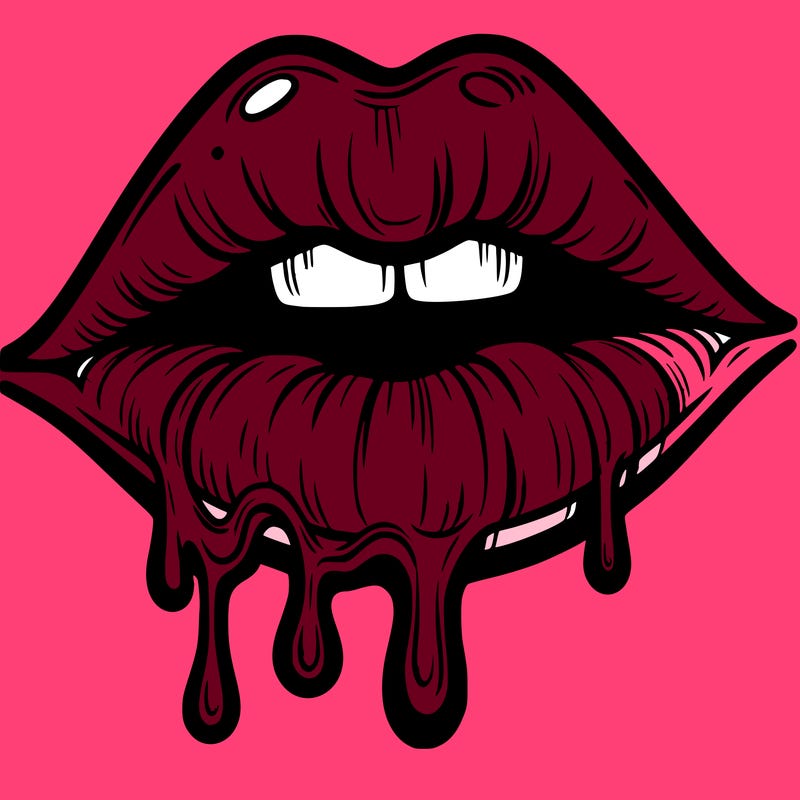 lips that look realistic and drip