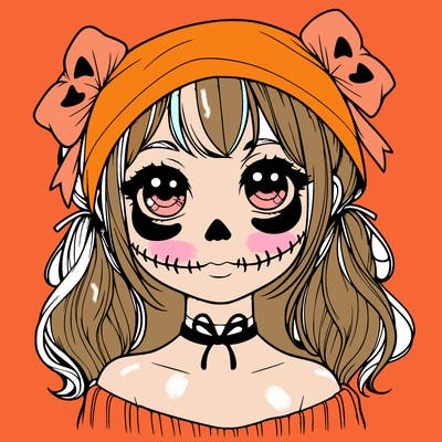 realistic girl halloween
