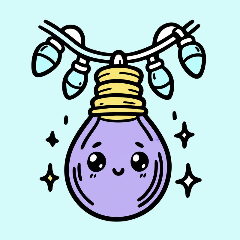 small bulb of a garland