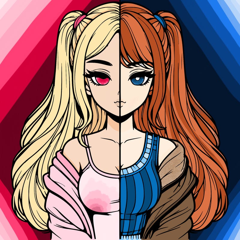 realistic girl split