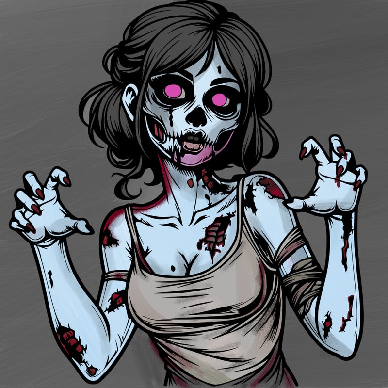 realistic zombie girl