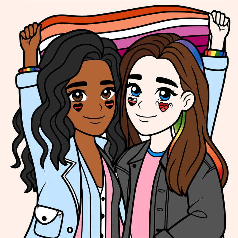 lgbtq+  couple girls