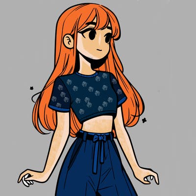 girl in a cute crop top