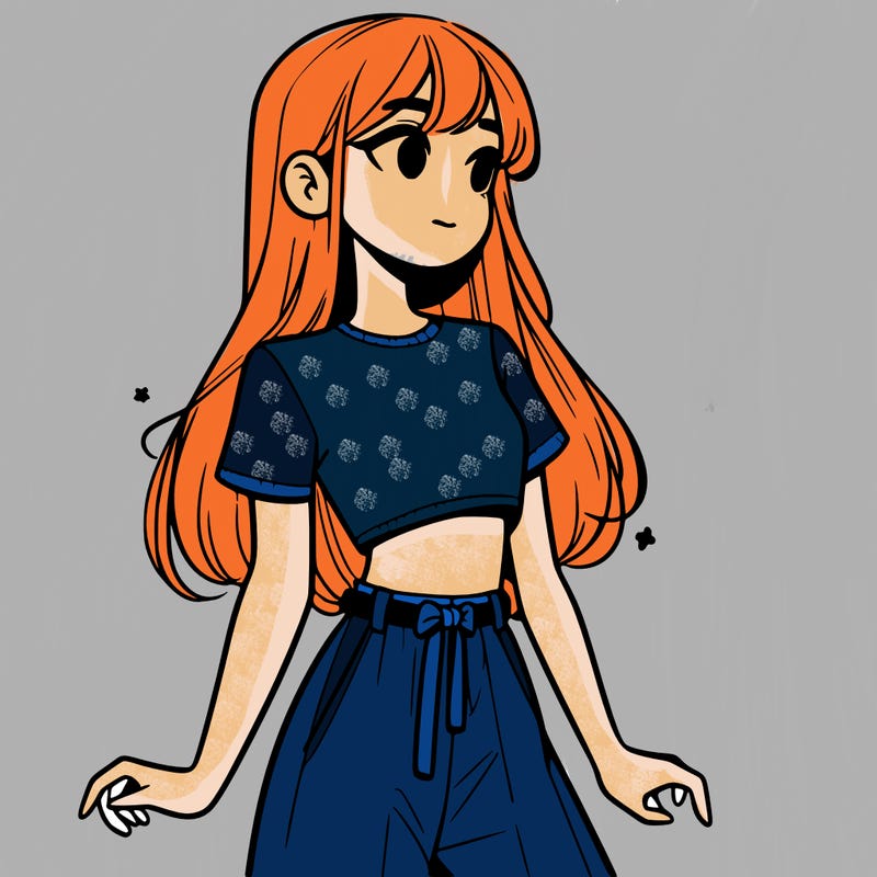 girl in a cute crop top