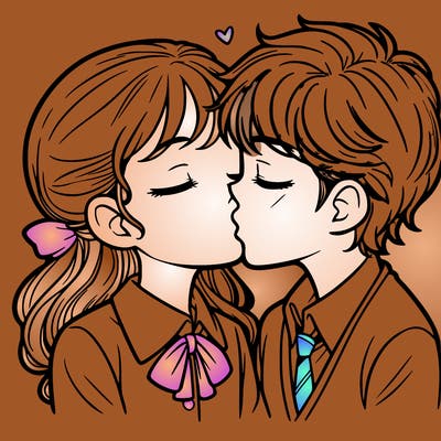 kissing