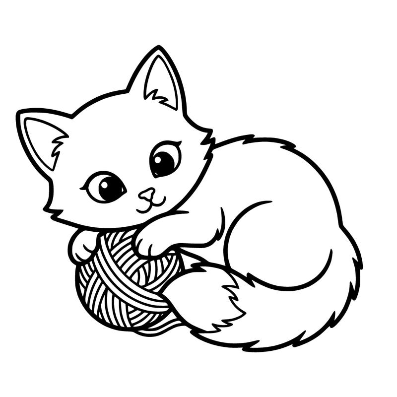 kitten drawing