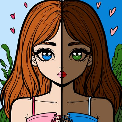 realistic girl split