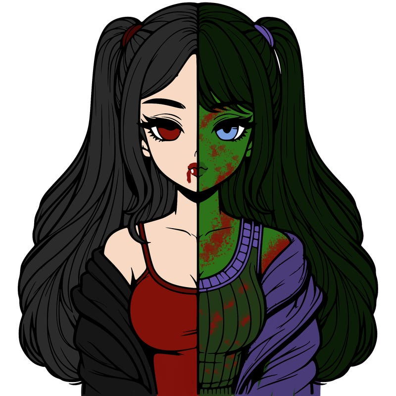 realistic girl split