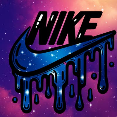 dripping nike logo