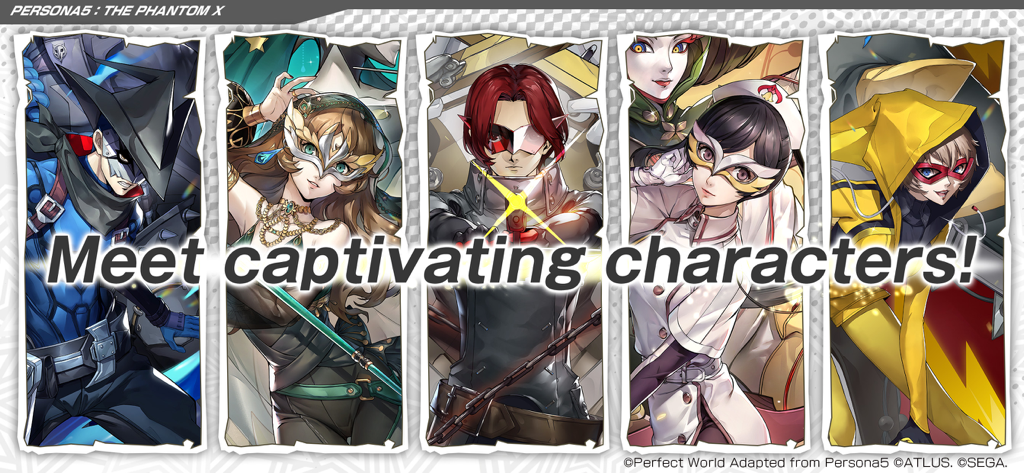 P5X | Persona5: The Phantom X - Une série de cinq personnages captivants du jeu Persona 5 The Phantom X