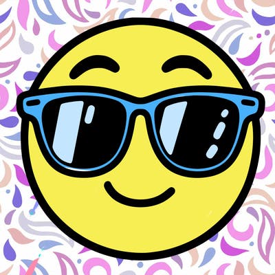 emoji with sunglasses